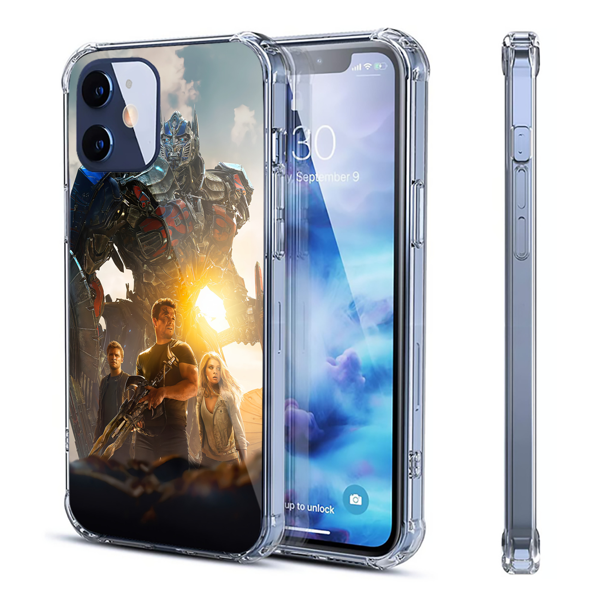 （画像用） Transformers トランスフォーマー 【iPhone 12シリーズ対応】透明スマホケース（クリアソフトケース）